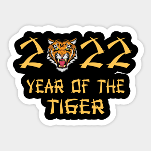 Year Of The Tiger 2022 Sticker